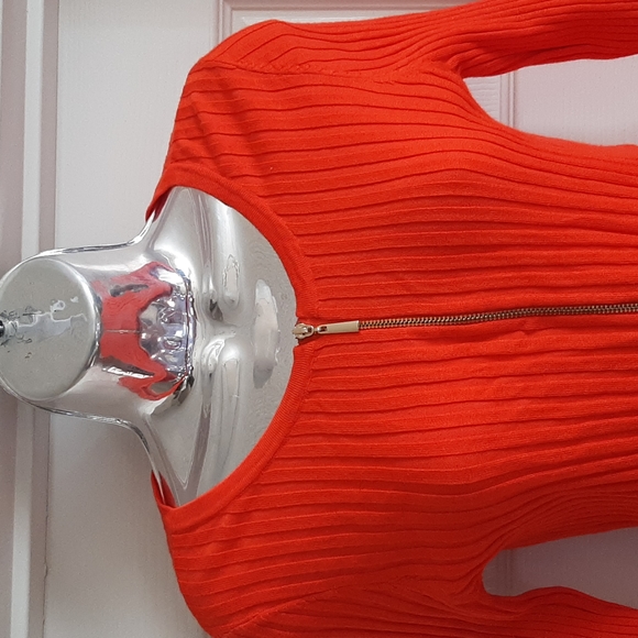 International Concepts I-N-C orange sweater top Size Medium - Picture 3 of 10
